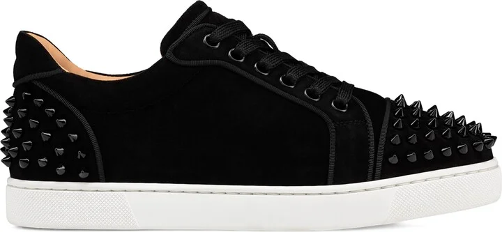 Christian Louboutin Vieira 2 Spikes Suede Low-Top Sneakers
