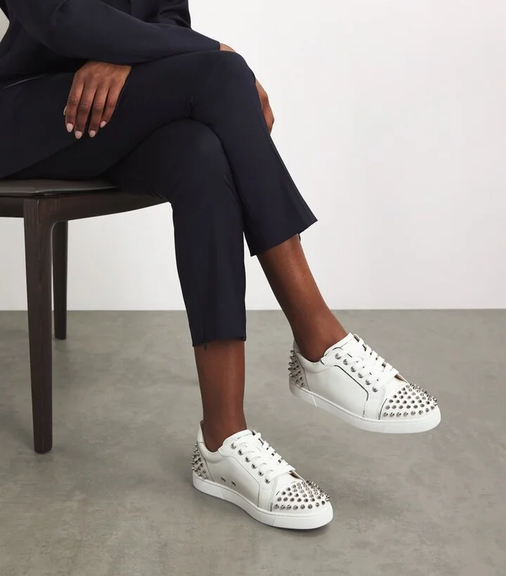 Christian Louboutin Vieira Spike-Embellished Sneakers - Image 5