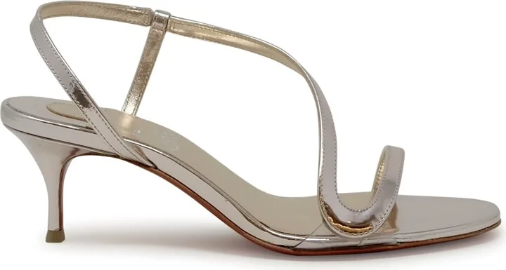 Christian Louboutin Vintage Rose Pvc Leather Rosalie 55 Sandals