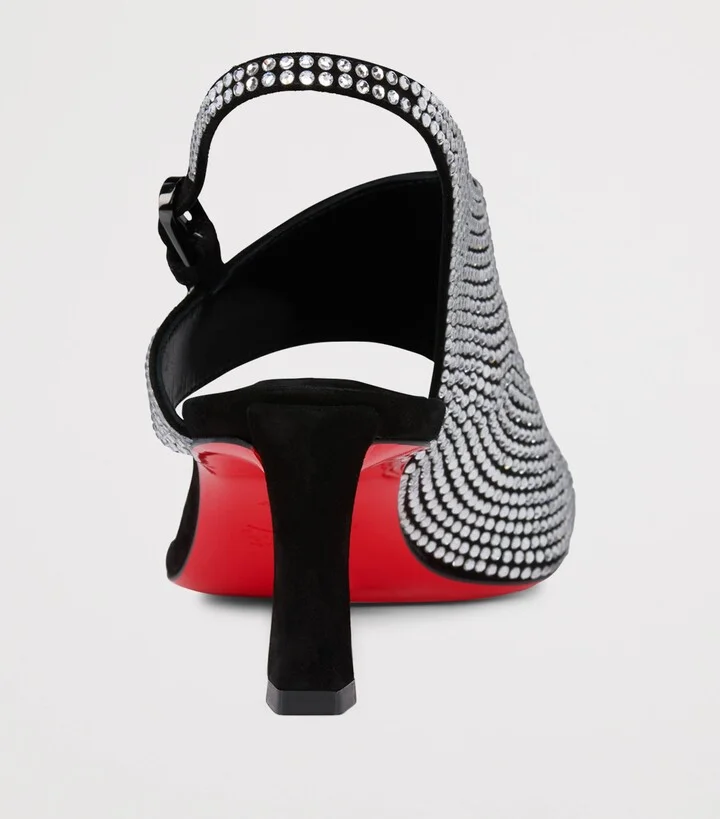 Christian Louboutin Viva Condora Embellished-Leather Sandals 55 - Image 5