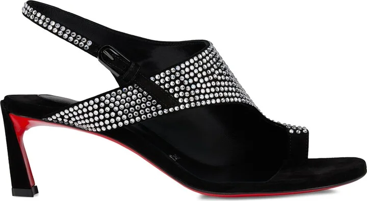 Christian Louboutin Viva Condora Embellished-Leather Sandals 55