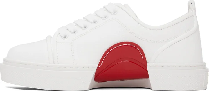 Christian Louboutin White Adolon Sneakers - Image 3