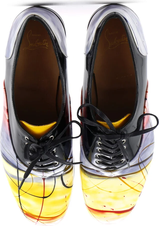 Christian Louboutin x Fredo Pollock Men's Oxfords Printed Patent - Image 2