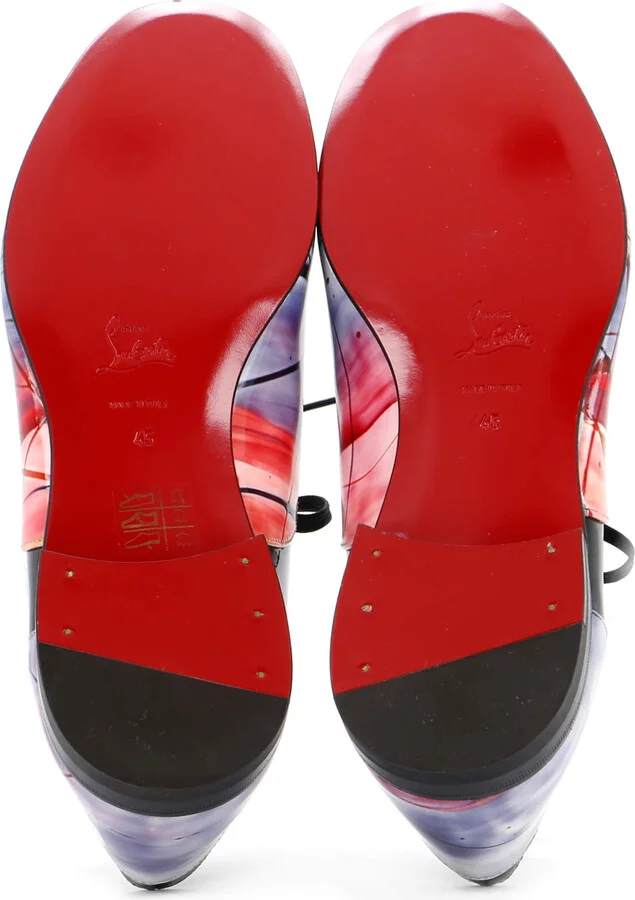 Christian Louboutin x Fredo Pollock Men's Oxfords Printed Patent - Image 4