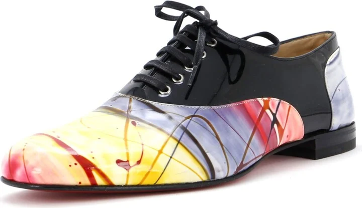 Christian Louboutin x Fredo Pollock Men's Oxfords Printed Patent