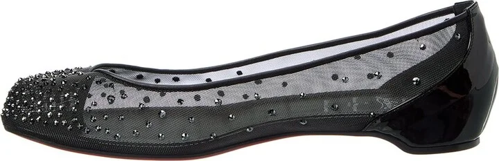 Christian Louboutin X Maison Margiela Marlougiela Strass Mesh & Patent Flat - Image 2