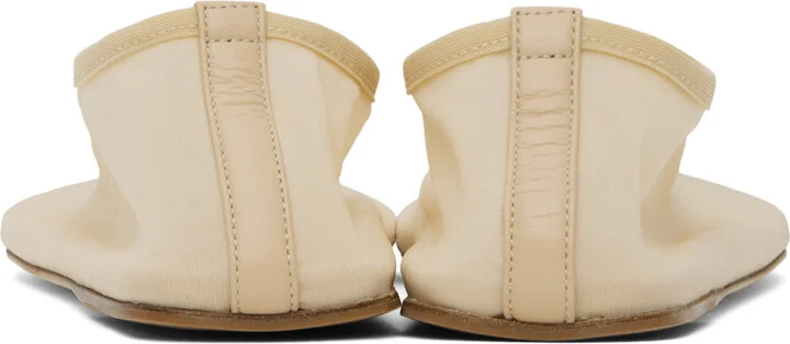 Christopher Esber Beige Mesh Slippers - Image 2