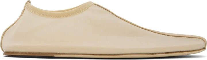 Christopher Esber Beige Mesh Slippers