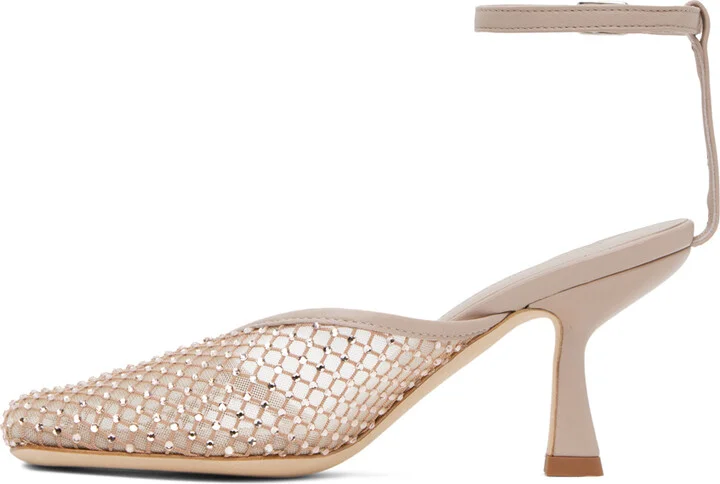 Christopher Esber Beige Minette Veil Heels - Image 3