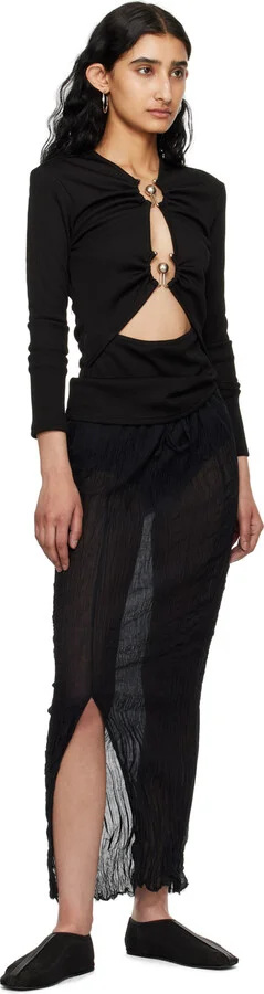 Christopher Esber Black Mesh Slippers - Image 5