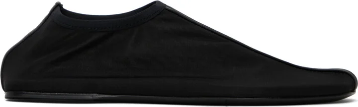 Christopher Esber Black Mesh Slippers