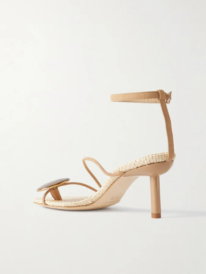 Christopher Esber - Doma Stone-embellished Suede Sandals - Neutrals - Image 3