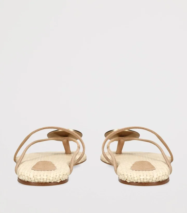 Christopher Esber Leather Doma Stoned Sandals - Image 2