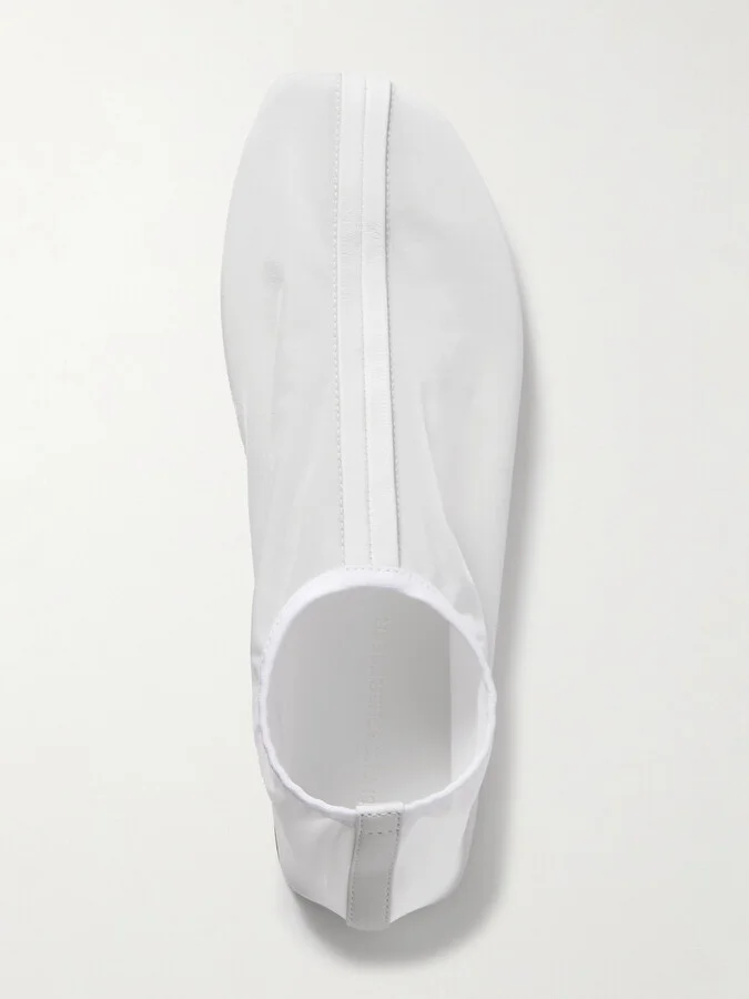 Christopher Esber - Leather-trimmed Mesh Ballet Flats - White - Image 6