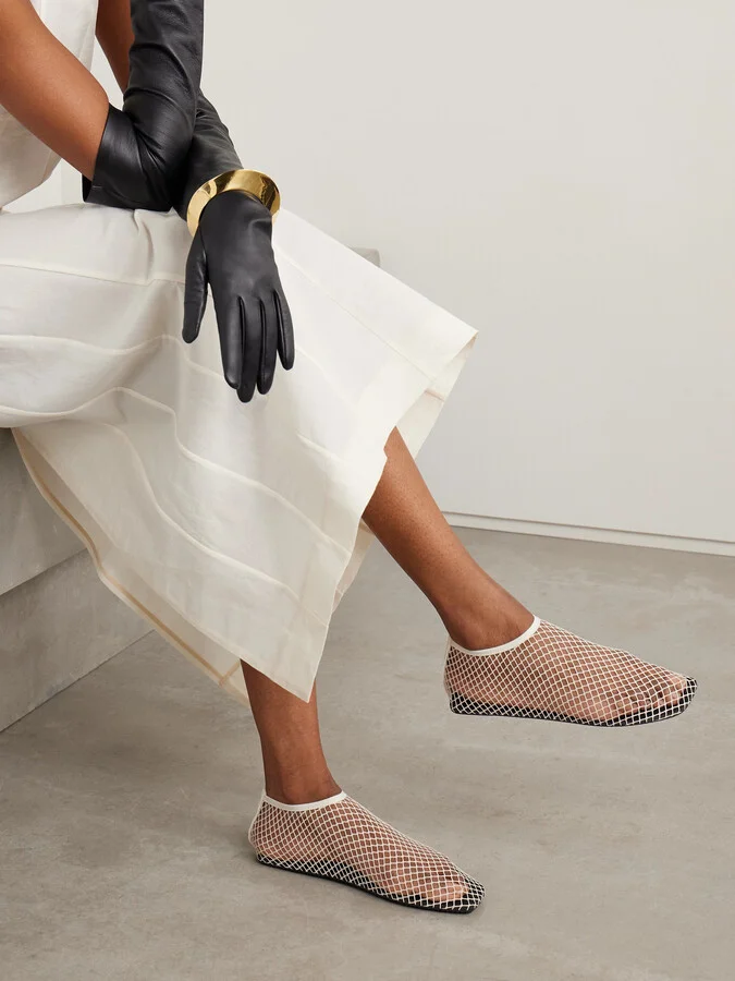 Christopher Esber - Mesh Ballet Flats - Ecru - Image 2