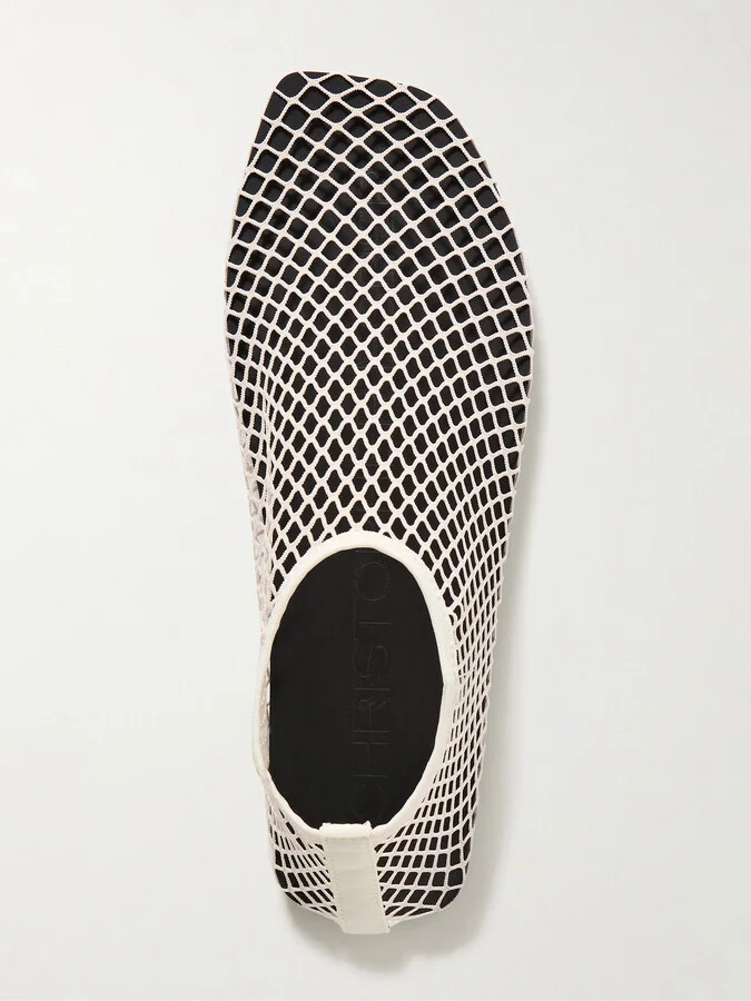 Christopher Esber - Mesh Ballet Flats - Ecru - Image 5