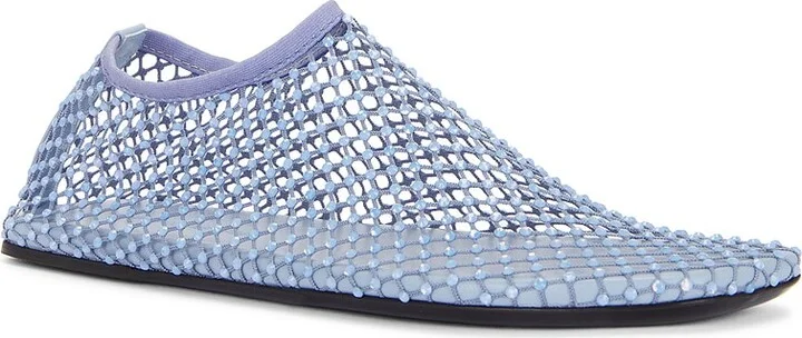 Christopher Esber Minette Crystal Flat in Baby Blue - Image 2