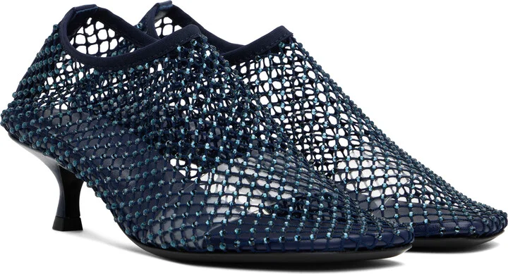 Christopher Esber Navy Minette Crystal Micro Heels - Image 4