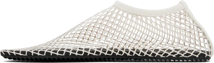 Christopher Esber Off-White Mesh Water Flats - Image 3