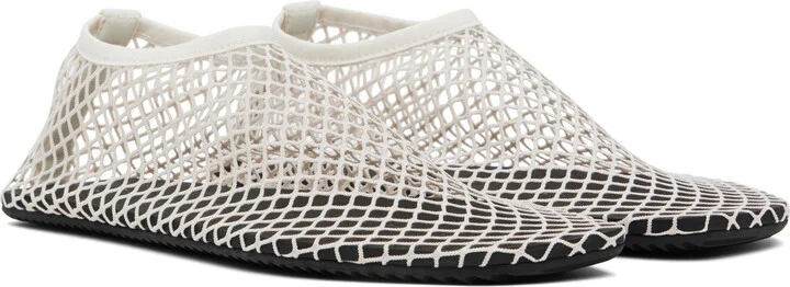 Christopher Esber Off-White Mesh Water Flats - Image 4