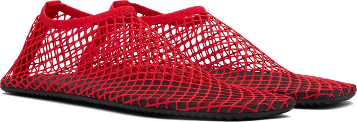 Christopher Esber Red Mesh Water Flats - Image 4