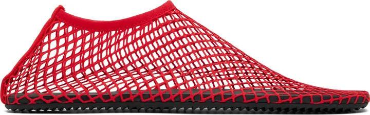 Christopher Esber Red Mesh Water Flats