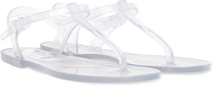 Christopher Esber Transparent Billi T-Bar Flat Sandals - Image 4
