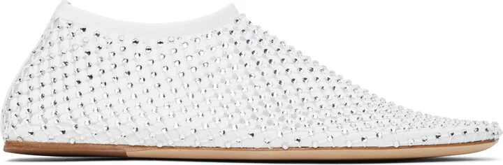 Christopher Esber White Minette Ballerina Flats