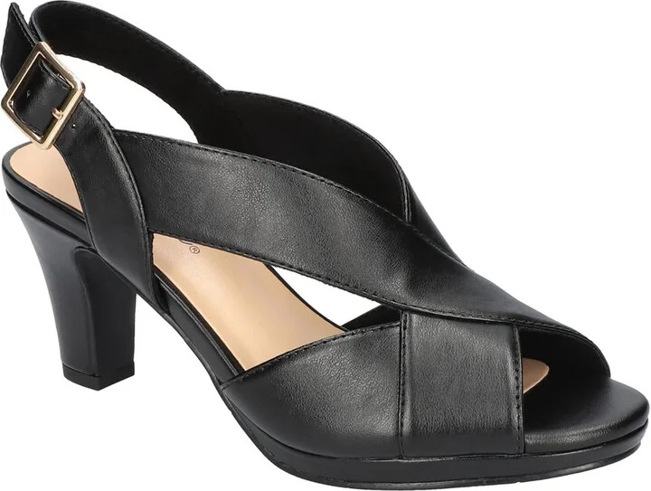 Christy Womens Faux Leather Slingback Heels