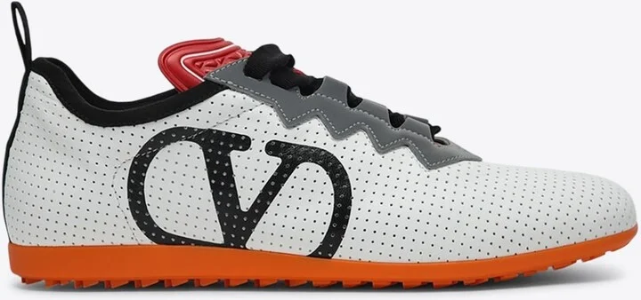 Chromathon Low-Top Sneakers in Perforated Leather