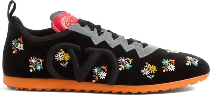Chromathon velvet sneakers