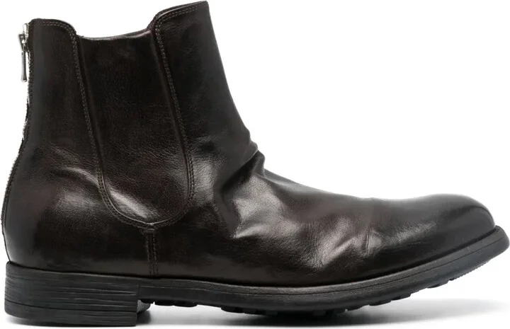 Chronicle 005 leather ankle boots