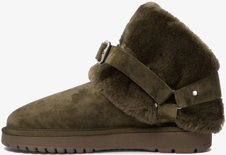 Chubby Buckled Shearling Ankle Boots - Image 2