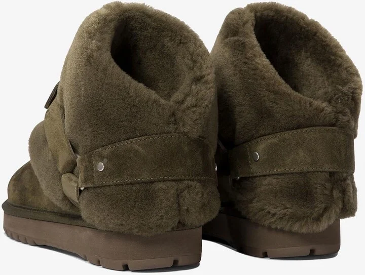 Chubby Buckled Shearling Ankle Boots - Image 3
