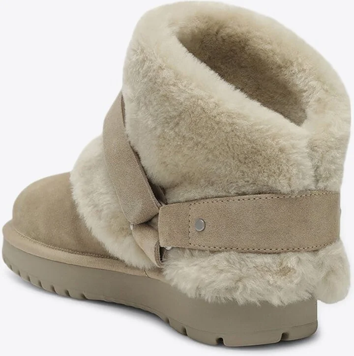 Chubby Suede Shearling Boots - Image 3