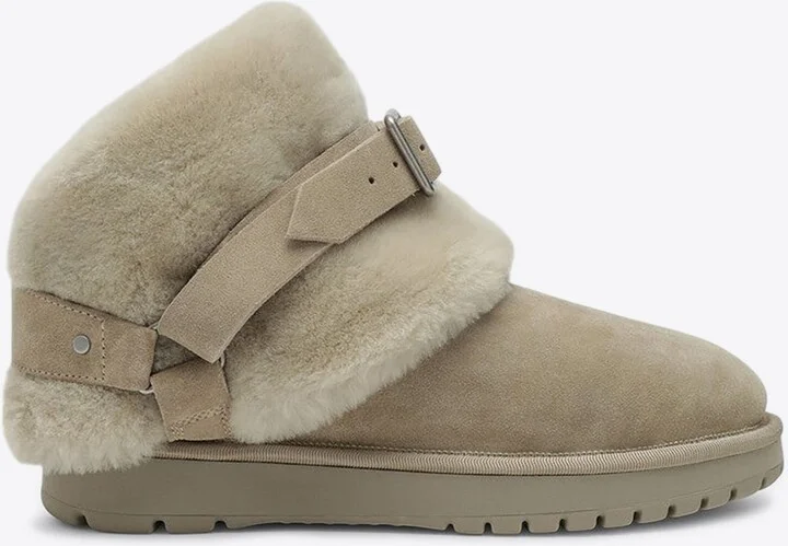 Chubby Suede Shearling Boots