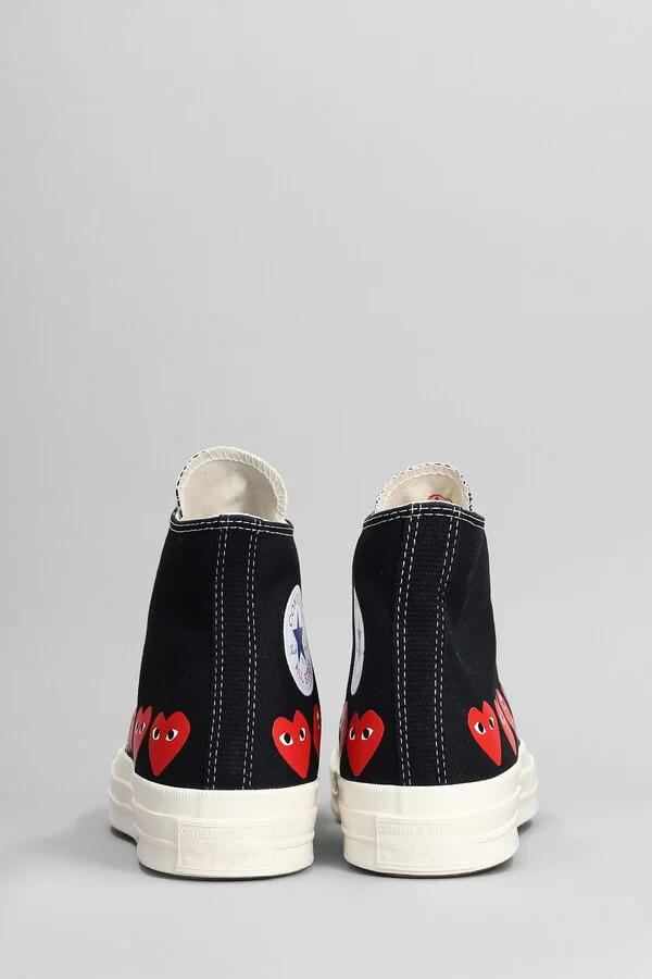 Chuck 70 Cdg High Sneakers In Black Cotton - Image 4