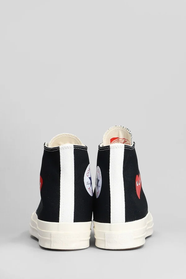 Chuck 70 Cdg High Sneakers In Black Cotton - Image 4