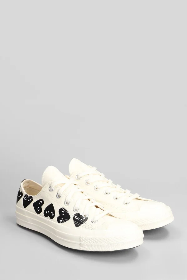 Chuck 70 Cdg Low Sneakers In Beige Cotton - Image 2
