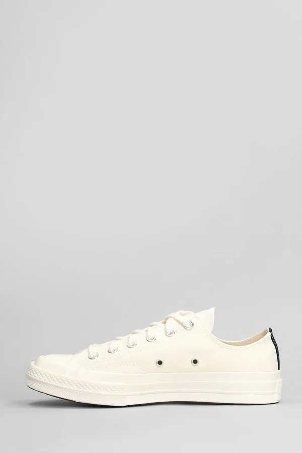 Chuck 70 Cdg Low Sneakers In Beige Cotton - Image 3