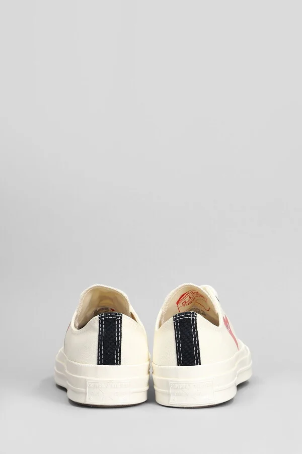 Chuck 70 Cdg Low Sneakers In Beige Cotton - Image 4