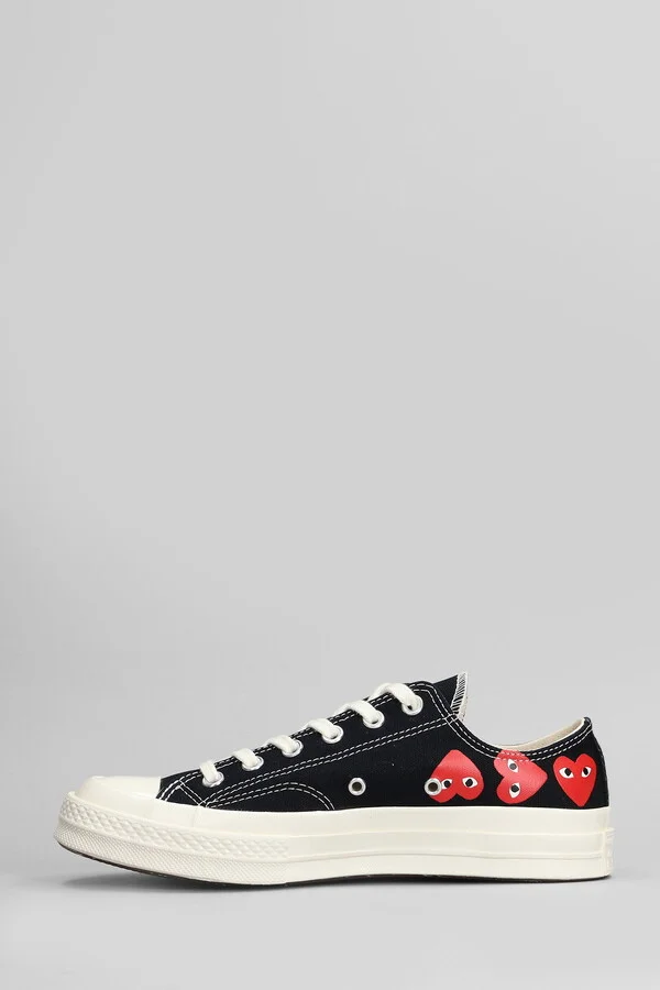 Chuck 70 Cdg Low Sneakers In Black Cotton - Image 3