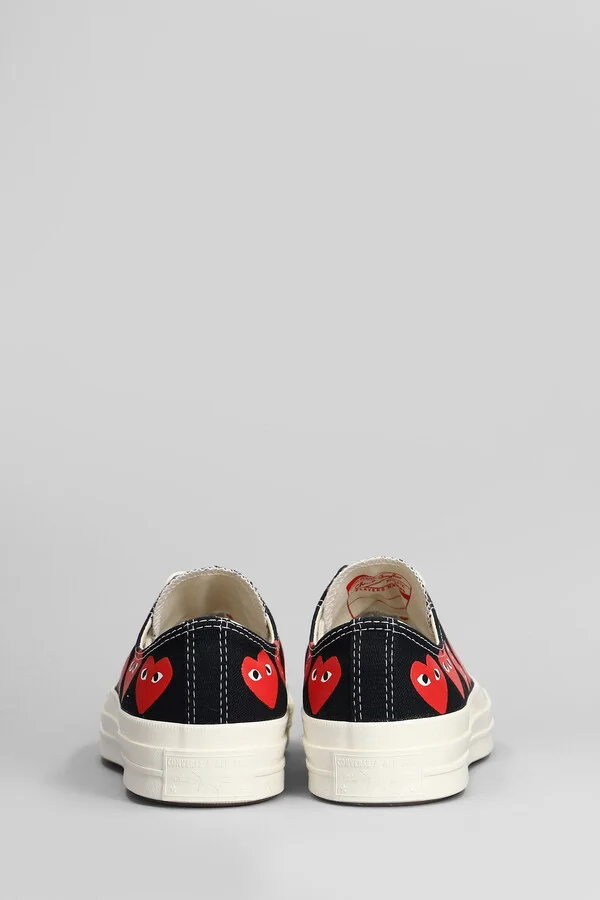 Chuck 70 Cdg Low Sneakers In Black Cotton - Image 4