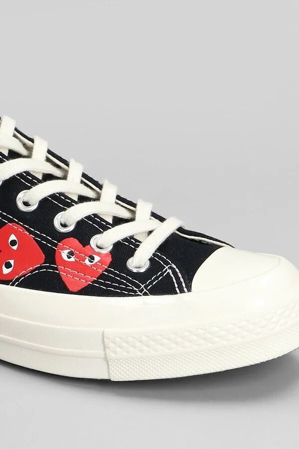 Chuck 70 Cdg Low Sneakers In Black Cotton - Image 5