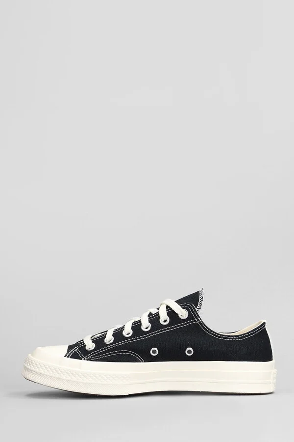 Chuck 70 Cdg Low Sneakers In Black Cotton - Image 3