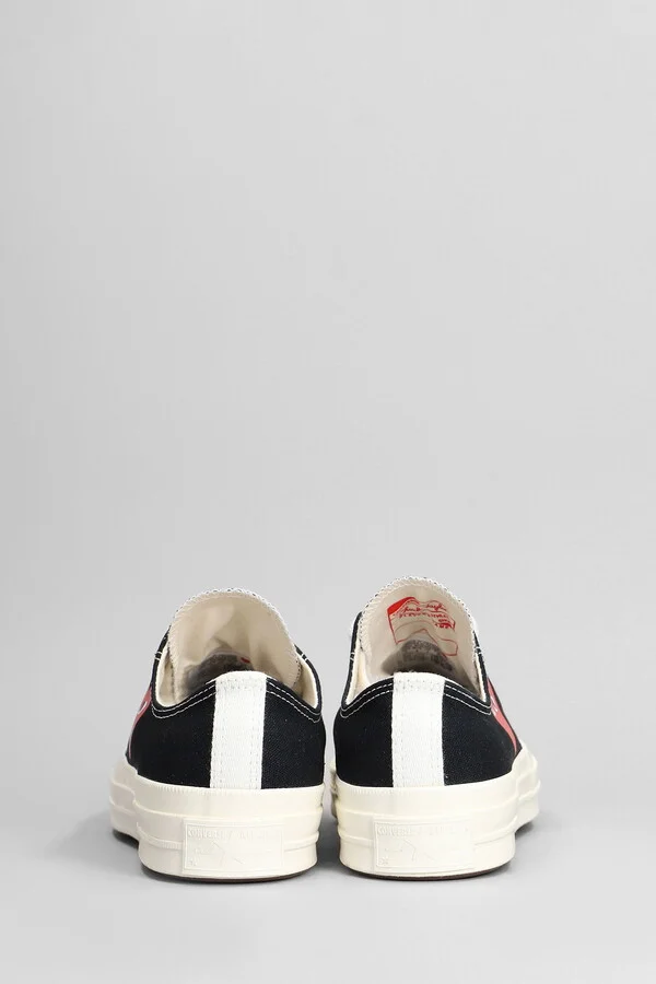 Chuck 70 Cdg Low Sneakers In Black Cotton - Image 4