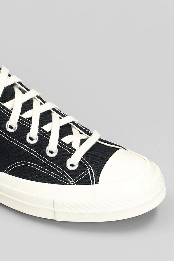 Chuck 70 Cdg Low Sneakers In Black Cotton - Image 5