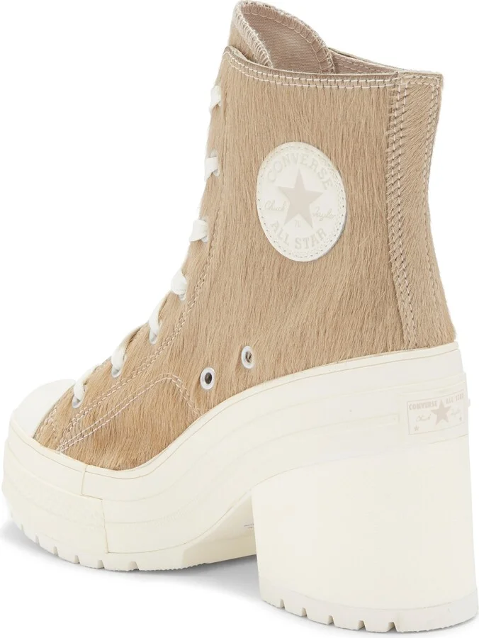 Chuck 70 De Luxe Genuine Calf Hair Block Heel Sneaker - Image 3