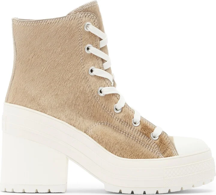 Chuck 70 De Luxe Genuine Calf Hair Block Heel Sneaker - Image 4