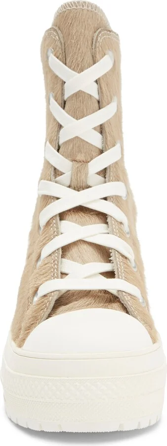 Chuck 70 De Luxe Genuine Calf Hair Block Heel Sneaker - Image 5